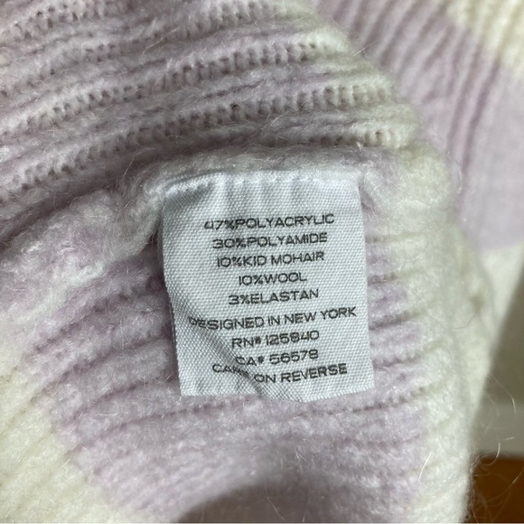 Intermix Striped Mockneck Sweater - Picture 6 of 6